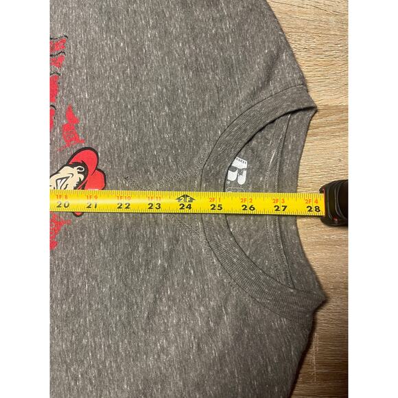 Nebraska Huskers Gray Russell Athletic Vintage Logo TShirt Medium - Picture 4 of 5